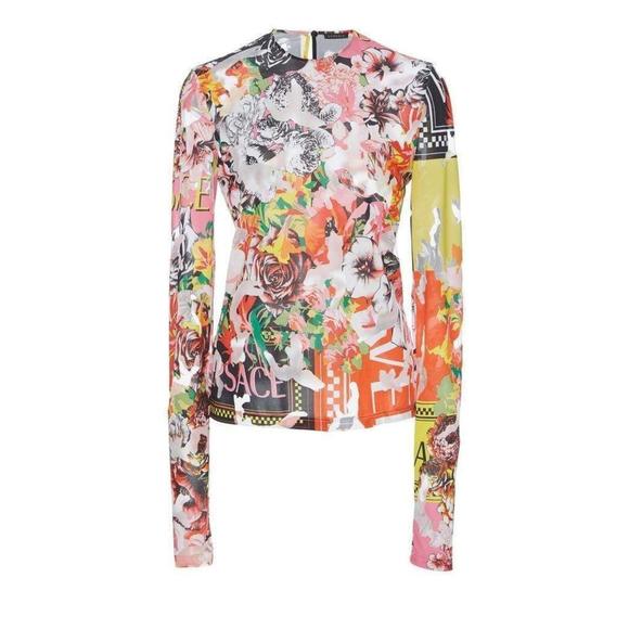 Versace - Floral Jersey Top - IT 44